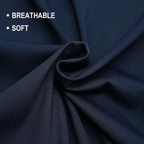 Vista 5 de ANIVIVO Falda de 24 pulgadas hasta la rodilla para mujer con leggings capri, leggings largos deportivos casuales con falda con bolsillos