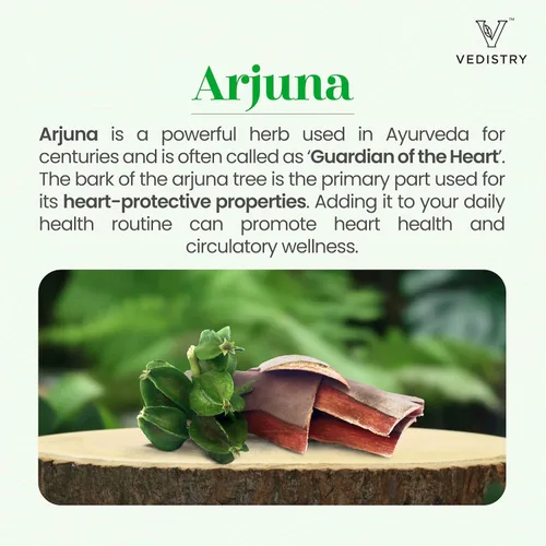 Vista 2 de Vedistry Suplemento de extracto de corteza de Arjuna Tabletas de Arjuna de 1100 mg con pimienta larga para la salud del corazón y el apoyo
