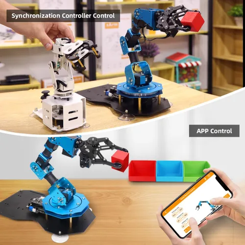 Vista 3 de Hiwonder xArm ESP32 - Robot robótico de código abierto compatible con programación MicroPython con sensores para kit de desarrollo secundario