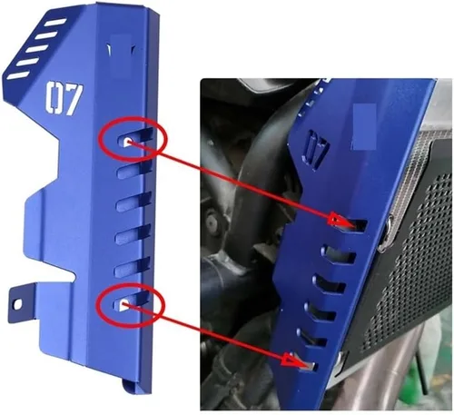 Vista 2 de Radiador Rejilla Guardia para Ya&maha MT07 MT-07 FZ07 FZ-07 2013 2014 2015 2016 2017 Accesorios de la motocicleta lado Radiador Rejilla Protector