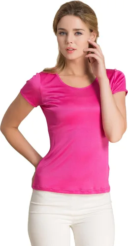 Vista 5 de CLC - Camisola de seda morera para mujer Negro