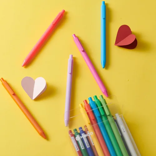 Vista 3 de Kaco PURE - Bolígrafos de gel de colores surtidos, 20 piezas, 0.7 mm, punta media, bonitos artículos de papelería estéticos para tomar notas y hacer