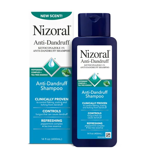Vista 11 de Nizoral Champú anticaspa con 1% de ketoconazol, 14 onzas líquidas, aroma fresco, champú antifúngico