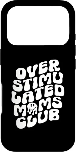Vista 30 de Groovy Overstimulated Moms Club Funny Trendy Mom Case for iPhone 17