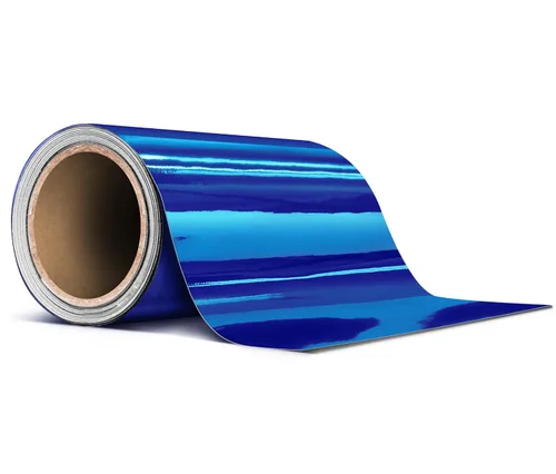 Vista 6 de VViViD Rollo de cinta adhesiva de vinilo cromado de liberación de aire azul (1 pulgada x 20 pies)