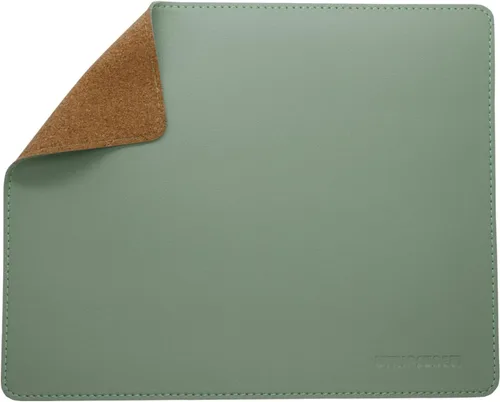 Vista 9 de Alfombrilla de mouse de piel sintética con borde cosido, alfombrillas de mouse de madera, alfombrilla de mouse de doble cara, alfombrillas de mouse