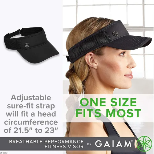 Vista 5 de Gaiam Sombrero de visera - Negro