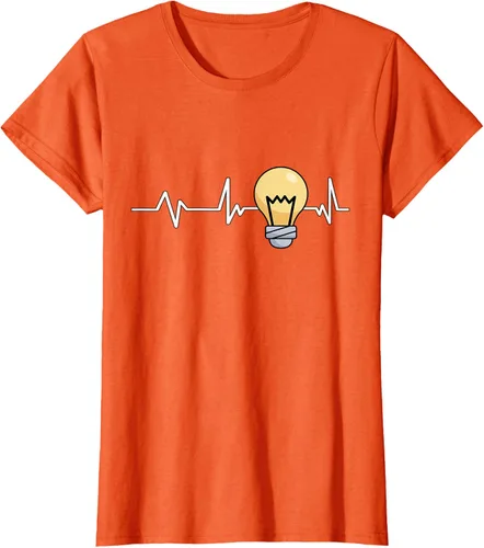 Vista 38 de Bombilla Heartbeat bombilla regalo bombilla bombilla camiseta Negro