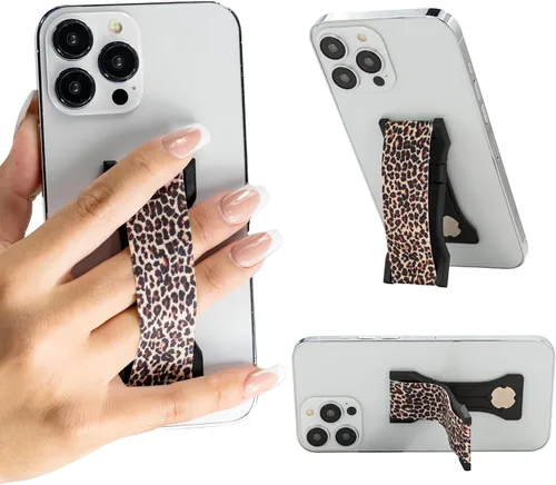 Vista 34 de LOVEHANDLE PRO Premium Phone Grip - Correa de silicona para teléfono - Soporte magnético para teléfono y soporte para teléfono inteligente y tableta