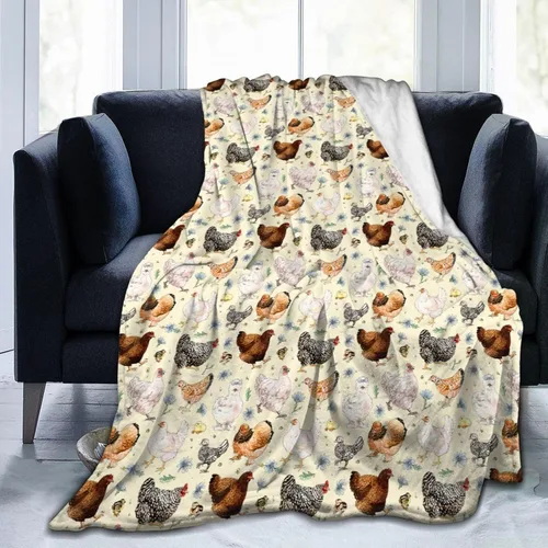 Vista 22 de Manta de franela con patrón de ciervo y oso, 50x40 pulgadas, unisex para adultos y niños, para todas las estaciones, estilo Art Deco