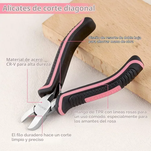 Vista 2 de Mini alicates de corte diagonal de 4 pulgadas, cortadores laterales con resorte Mini Diagonal Wire Cutters, for Jewelry Making, Artificial