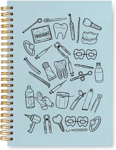 Vista 12 de Regalos para Dentistas, Cuaderno Diario, Regalos para Asistente de Higiene Dental y Oficina para Mujeres, Cuaderno de Espiral de Tapa Dura 14x21 Cm
