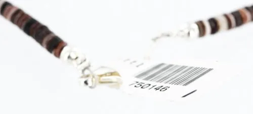 Vista 7 de $200Tag Certificado de 2 hebras de plata Navajo Turquesa Nativo Collar 371068530011 Hecho por Loma Siiva, Metal Piedra, turquesa estabilizada