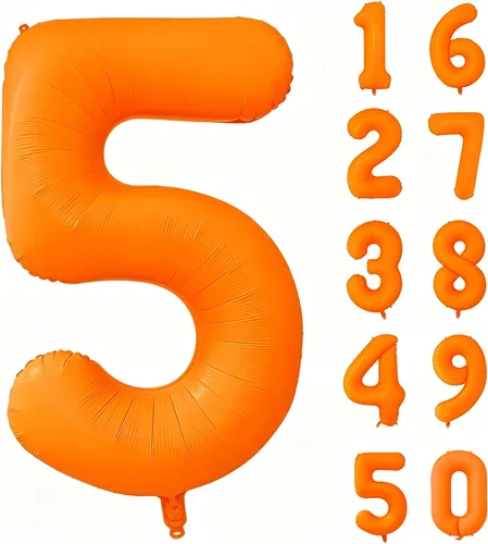 Vista 80 de Globos gigantes de helio de aluminio de 40 pulgadas, color negro, globos digitales grandes del número 0 para decoración de fiesta de cumpleaños