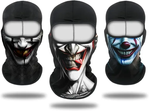 Vista 19 de Pasamontañas Máscara Estampado 3D Máscara de Cara Completa Polaina de Cuello Refrescante Protección Solar Cubierta Facial Máscara Resistente al