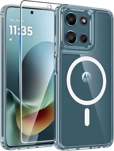 Vista 261 de FNTCASE - Funda para iPhone 16 Pro: magnética, mate, translúcida, de grado militar, protectora contra caídas, resistente, fina, duradera y a prueba