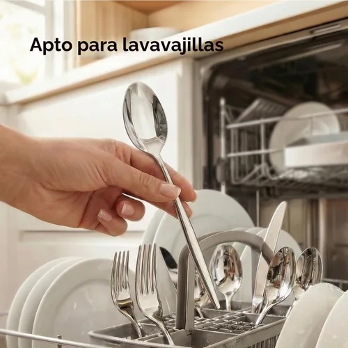 Vista 7 de KINGSTONE Juego de cucharas de cena de 12 piezas, 8.2 pulgadas de acero
