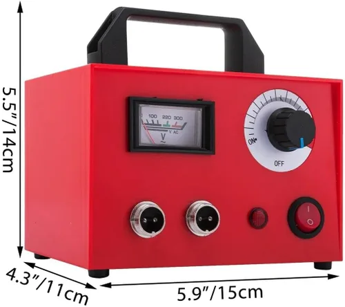Vista 7 de ele ELEOPTION Kit de herramientas de manualidades de doble boca para pirografía de 110 V, kit de máquina de pirografía láser multifunción con 2