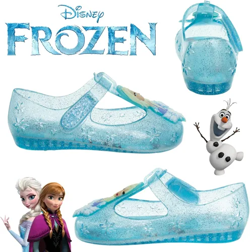 Vista 5 de Disney Frozen Elsa Minnie Mouse - Sandalias de gelatina para niñas zapatos planos Mary Jane para niños disfraz de princesa de personaje de bebé