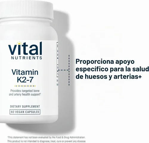 Vista 6 de Vital Nutrients Vitamina K2-7, 60 Cápsulas