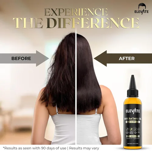 Vista 6 de Elevate Aceite de batana para el crecimiento del cabello Aceite orgánico crudo 100% puro y natural de Honduras Suero prensado en frío y sin