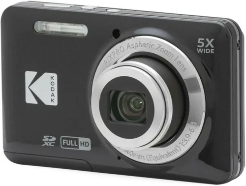 Vista 6 de Kodak PIXPRO Friendly Zoom FZ55 Cámara digital (negra) Paquete con estuche para cámaras compactas, y tarjeta de memoria Kodak 32GB Clase 10 UHS-I U1