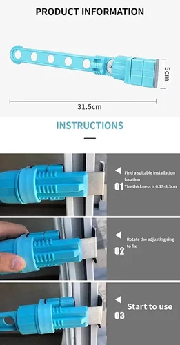 Vista 6 de Percha de plástico de gran capacidad, plegable, portátil, diseño elegante, fácil de instalar, multiusos