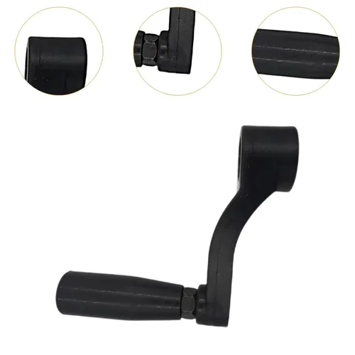 Vista 4 de Mango giratorio de manivela para fresadora de torno Embedded Estructura de nailon Mango de repuesto ligero adecuado para mecánico, orificio de 0.472
