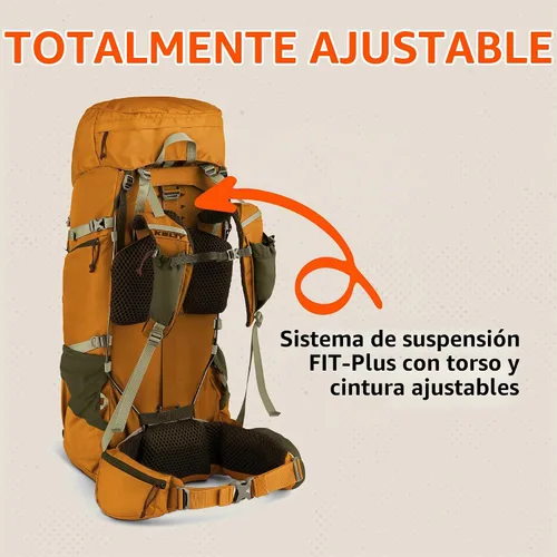 Vista 5 de Kelty Glendale - Mochila de marco interno de 65 L a 105 L, paquete de senderismo para varios días, suspensión ajustable, ajuste personalizado