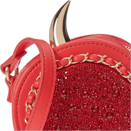 Vista 3 de Betsey Johnson Diablo en los detalles Crossbody, rojo, Rojo