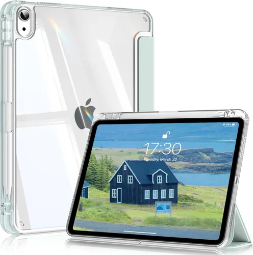 Vista 15 de Compatible con iPad (A16) de 11ª generación de 11 pulgadas 2025, funda para iPad de 10.9 pulgadas 2022, parte trasera transparente y cubierta