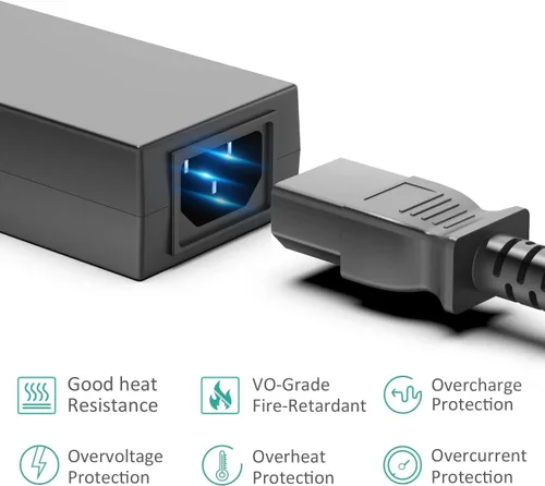 Vista 4 de KFD Cargador adaptador de CA 19.5V 11.8A 230W A12-230P1A para HP OMEN 15 17 ZBook 15 17 G2 G3 G4 G5 G6 G7 G8 MSI GE75 GL75 GP75 GE73 GE63 GT72