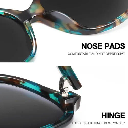 Vista 4 de CARFIA Womens Sunglasses Polarized UV Protection Hand-crafted Acetate Frame Trendy Retro Sun Glasses