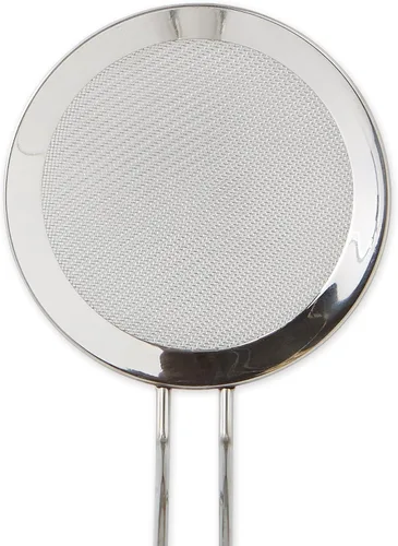Vista 2 de RSVP International Endurance Kitchen Collection - Cuchara de acero inoxidable de malla doble fina para aceite y colador de grasa con mango de 8-1/4