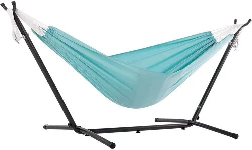 Vista 25 de Hamaca doble Vivere con soporte de acero para ahorrar espacio, poliéster
