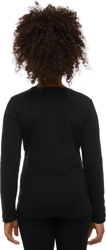 Vista 3 de Camisas básicas de manga larga para niñas, de algodón turco, cuello redondo, ropa de moda