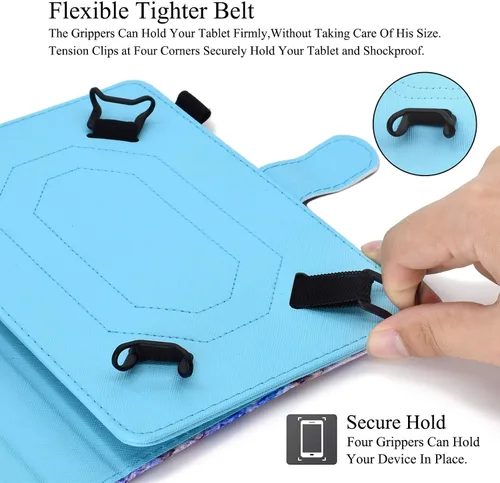 Vista 7 de Funda universal para tablet de 9.0 a 10.5 pulgadas, ranuras para tarjetas para iPad 9.7/iPad 10.2/iPad 10.5/Galaxy Tab 3 10.1/Tab 4 10.1/Tab S3 Oso