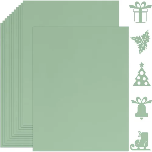 Vista 8 de 25 hojas de papel de cartulina negro 8.5'' x 11'', 250 g/m²/92 lb papel grueso para álbum de recortes, invitaciones, impresión y tarjetas DIY