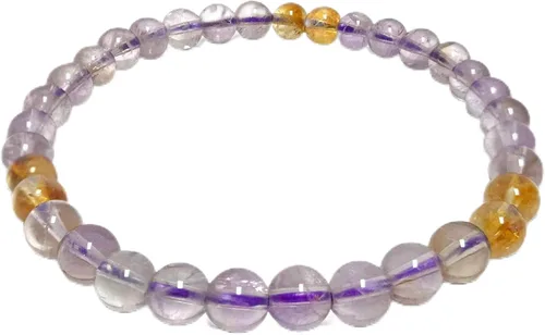 Vista 510 de Gem Avenue Handmade Round Bead Stretch Bracelet Unisex Natural Stone Beaded Jewelry for Men & Women, Elastic Wristband for Daily Wear