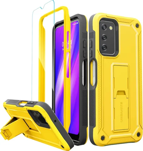Vista 14 de URBANITE Funda para Samsung Galaxy A13 con soporte, protección a prueba de golpes de grado militar con protector de pantalla compatible con teléfono