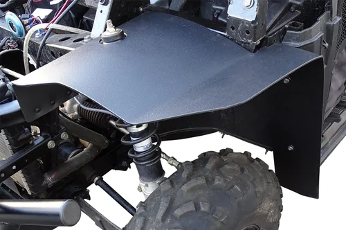 Vista 3 de MudBusters Guardabarros para modelos de gas Polaris Ranger 570 y ETX 2015+ - Delantero y trasero