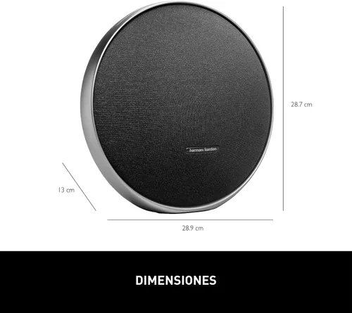 Vista 4 de Harman Kardon Onyx Studio 9 - Altavoz portátil estéreo Bluetooth para el hogar con batería incorporada y carga USB, autoajuste y conexión