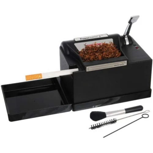 Vista 2 de Premium Powermatic 2 Plus Máquina de inyección de cigarrillos eléctricos+tubos Premier, Cig Case 2 encendedores
