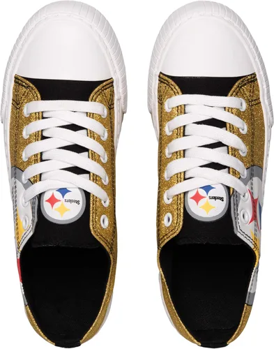 Vista 3 de FOCO - Tenis deportivos bajos de lona con logotipo de equipo de la NFL para mujer