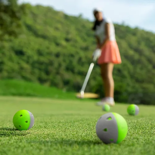 Vista 3 de Pelotas de golf F4 Pure Contact Limited para práctica de vuelo, paquete de 12