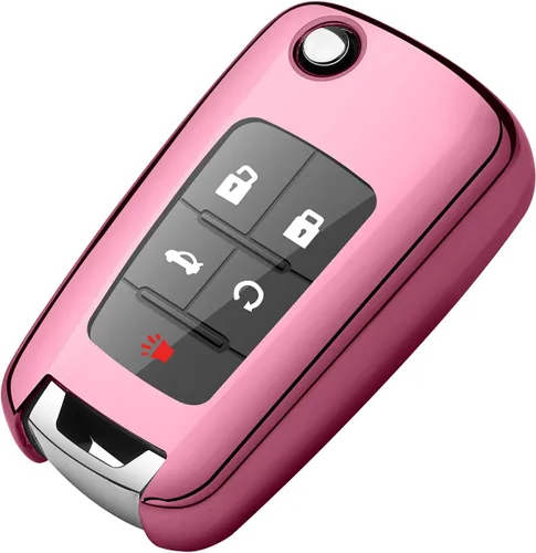 Vista 9 de Tukellen Funda para llavero Chevrolet de alta calidad, TPU suave, protección completa, compatible con Chevy Camaro, Cruze, Impala, Equinox, Volt