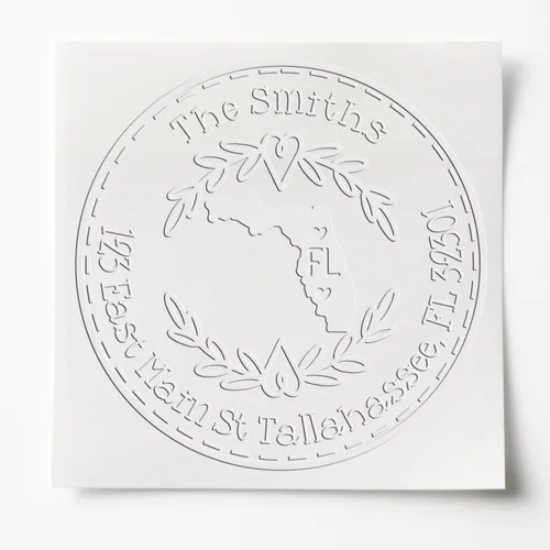 Vista 14 de Alabama State Wreath - Sello de sello de dirección personalizado para invitaciones de fiesta, tarjetas de vacaciones y decoración del hogar Sello