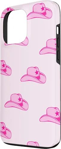 Vista 2 de Funda con estampado de sombrero de vaquero rosa para iPhone 13 Pro Max