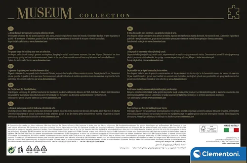 Vista 3 de Clementoni 32572 El Nacimiento de Botticelli 2000 piezas Colección Museum Nacimiento de Venus 2000 piezas, fabricado en Italia, rompecabezas