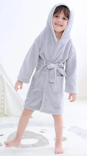 Vista 5 de Bebé Unisex felpa animal con capucha bata para bebé ropa de dormir multicolor
